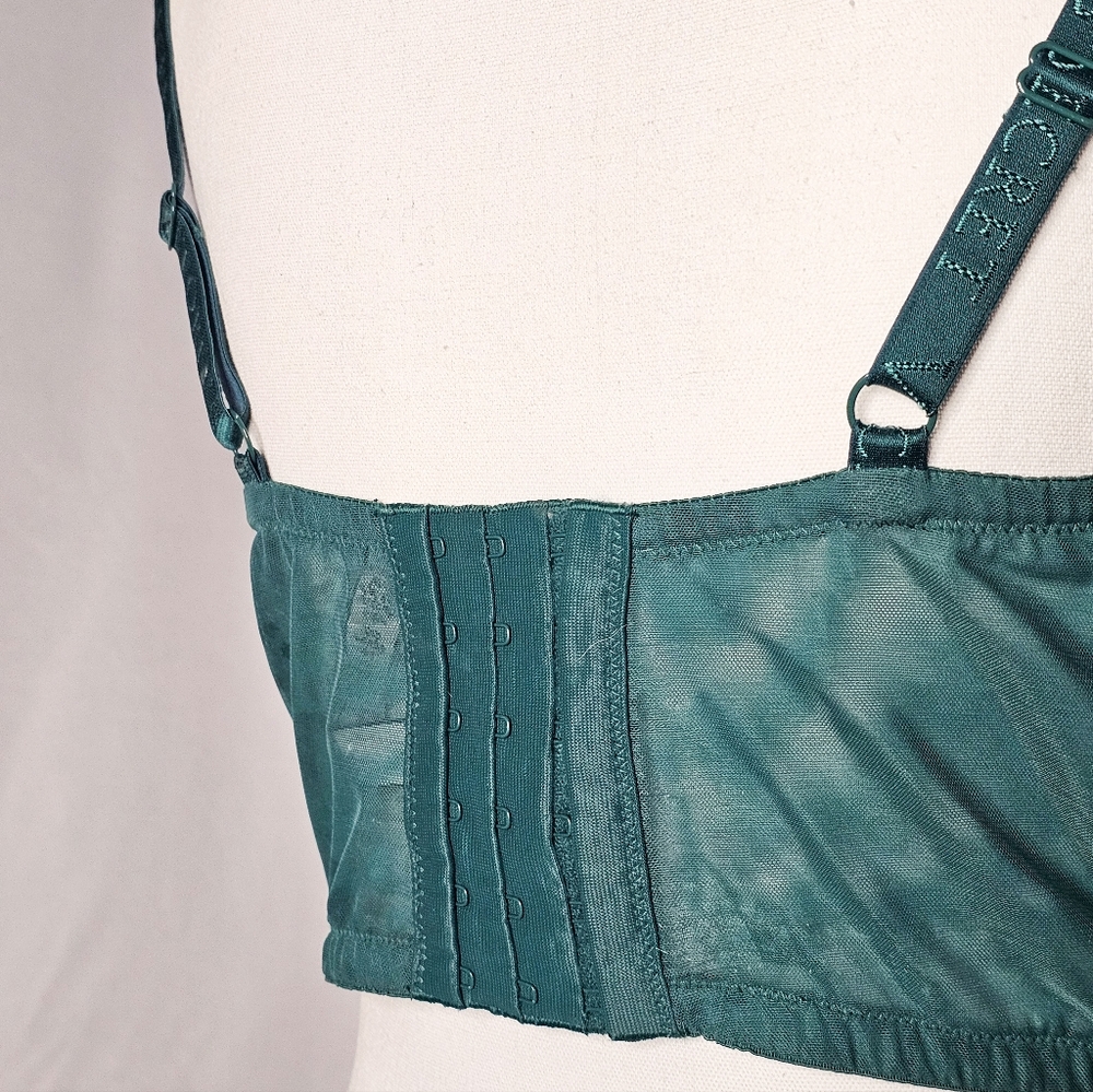 Victorias Secret Green Eyelet Crotchet Lace Corset Style Bodice - Picture 7 of 7